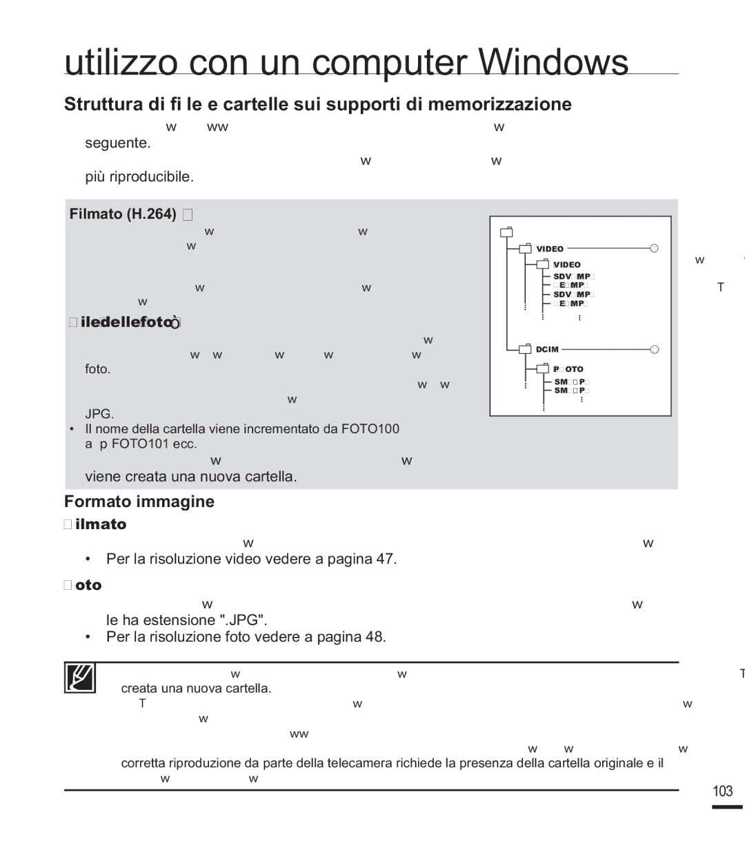 Samsung SMX-F44BP/EDC, SMX-F40SP/EDC manual 6WUXWWXUDGL¿OHHFDUWHOOHVXLVXSSRUWLGLPHPRULDLRQH, RupdwrLppdjlqh 