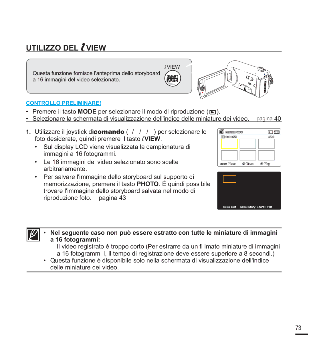 Samsung SMX-F44BP/EDC 87,/,==2/, Foto desiderate, quindi premere il tasto, Riproduzione foto. ¬pagina, Irwrjudppl 