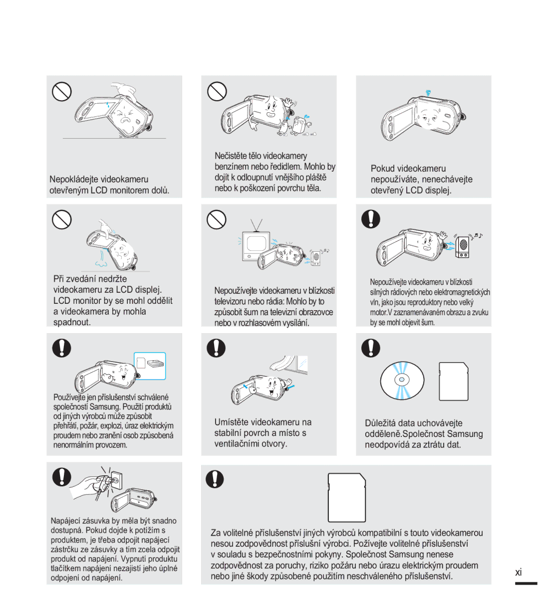 Samsung SMX-F44SP/EDC, SMX-F40SP/EDC manual 3ĜLYHGiQtQHGUåWH, YlghrndphudE\Prkod, Vsdgqrxw, 8PtVWČWHYLGHRNDPHUXQD 