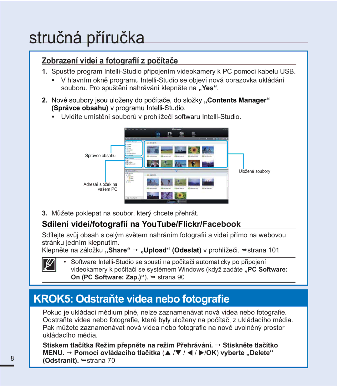 Samsung SMX-F40LP/EDC manual =REUDHQtYLGHtDIRWRJUD¿tSRþtWDþH, 0ĤåHWHSRNOHSDWQDVRXERUNWHUêFKFHWHSĜHKUiW 