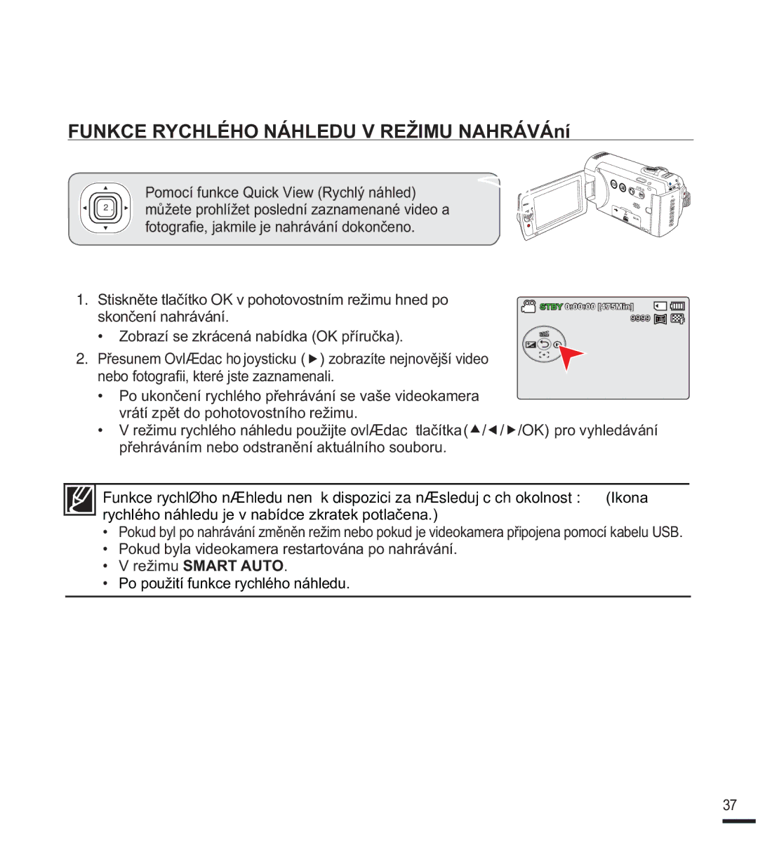 Samsung SMX-K40BP/EDC, SMX-F40SP/EDC manual 81.&5&+/e+21È+/895ä,081$+5È9ÈQt, 3RPRFtIXQNFH4XLFN9LHZ5\FKOêQiKOHG 