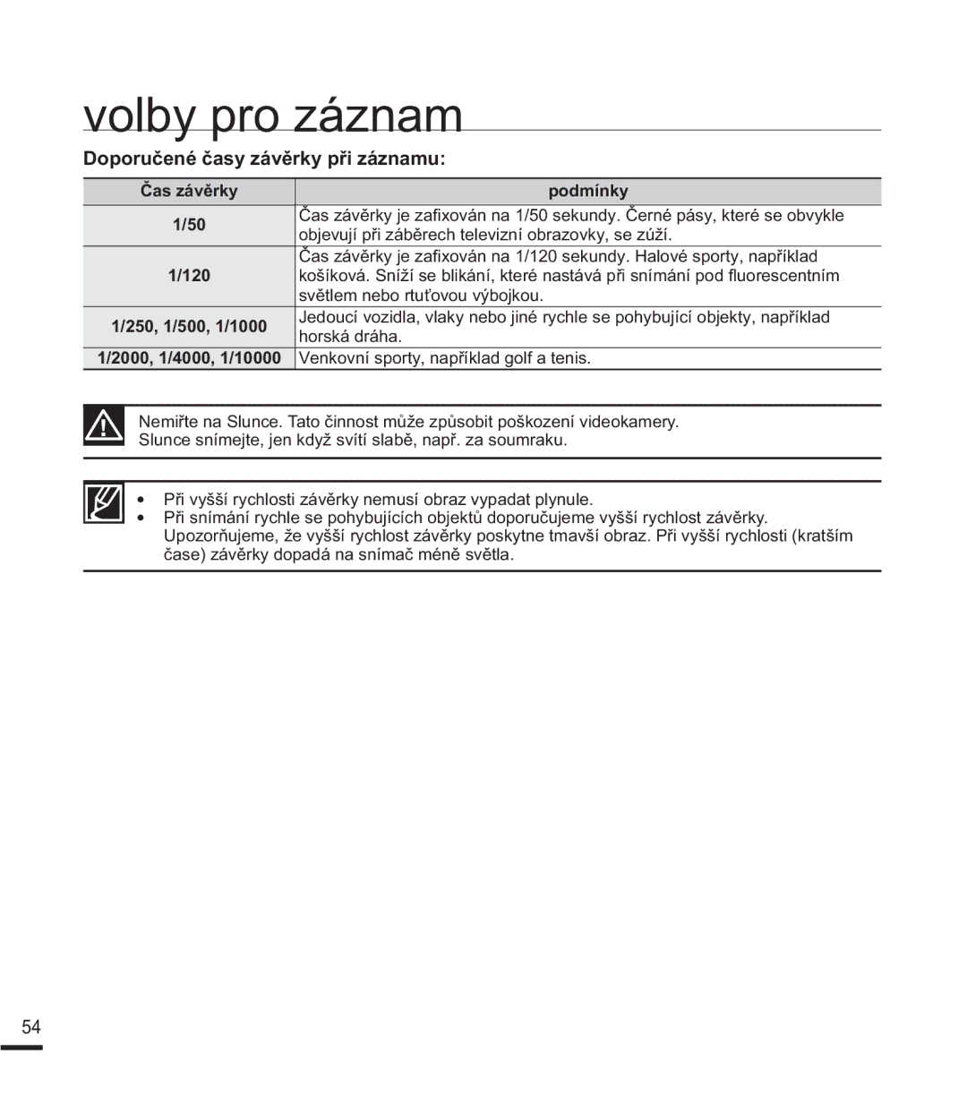 Samsung SMX-F40SP/EDC, SMX-K40SP/EDC, SMX-F40LP/EDC, SMX-F44SP/EDC, SMX-F44BP/EDC manual RSRUXþHQpþDV\iYČUN\SĜLiQDPX 