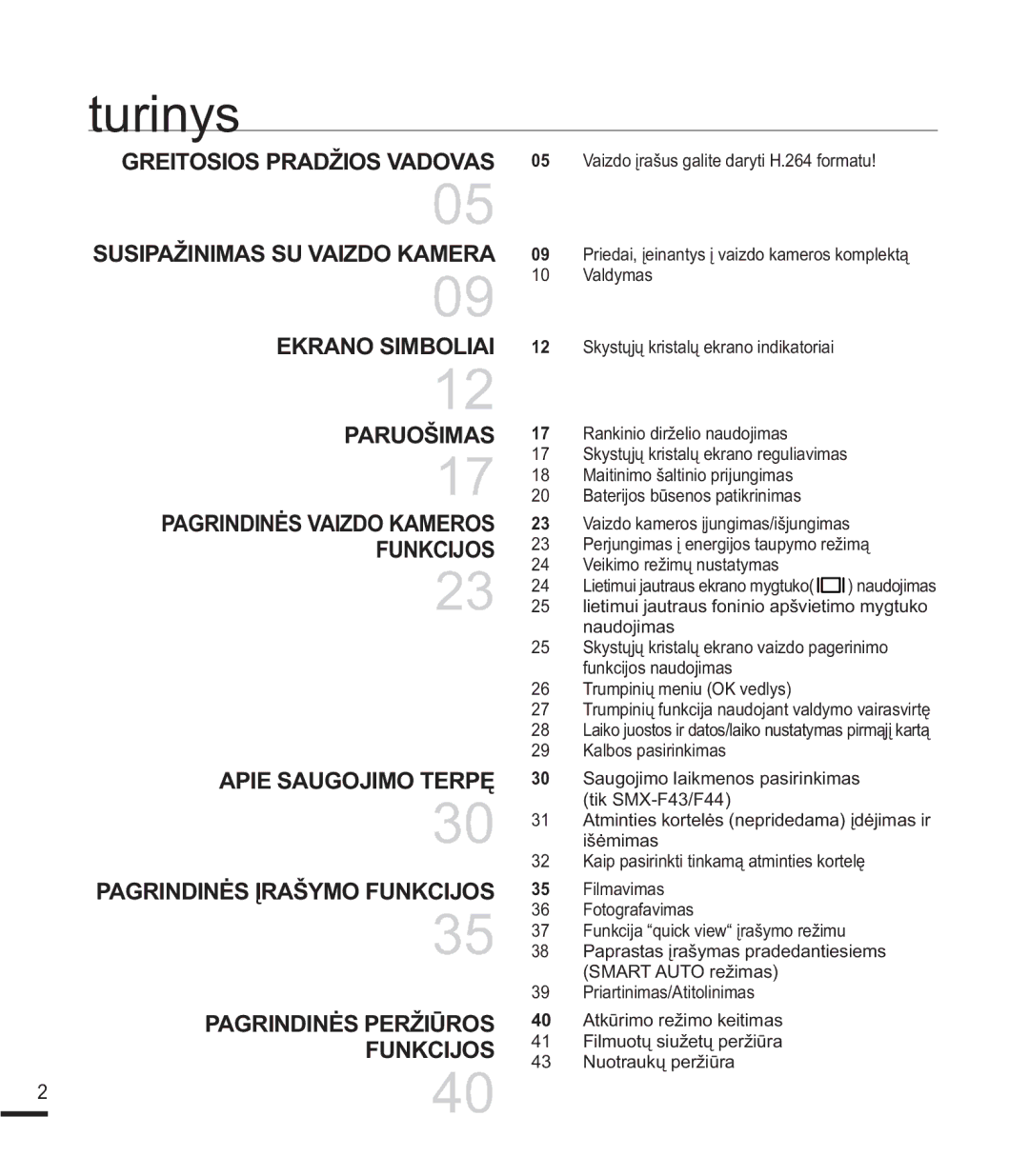 Samsung SMX-F44BP/EDC manual 726,2635$ä,269$29$6  686,3$ä,1,0$6689$,=2.$05$ , $126,0%2/,$,  $582â,0$6  