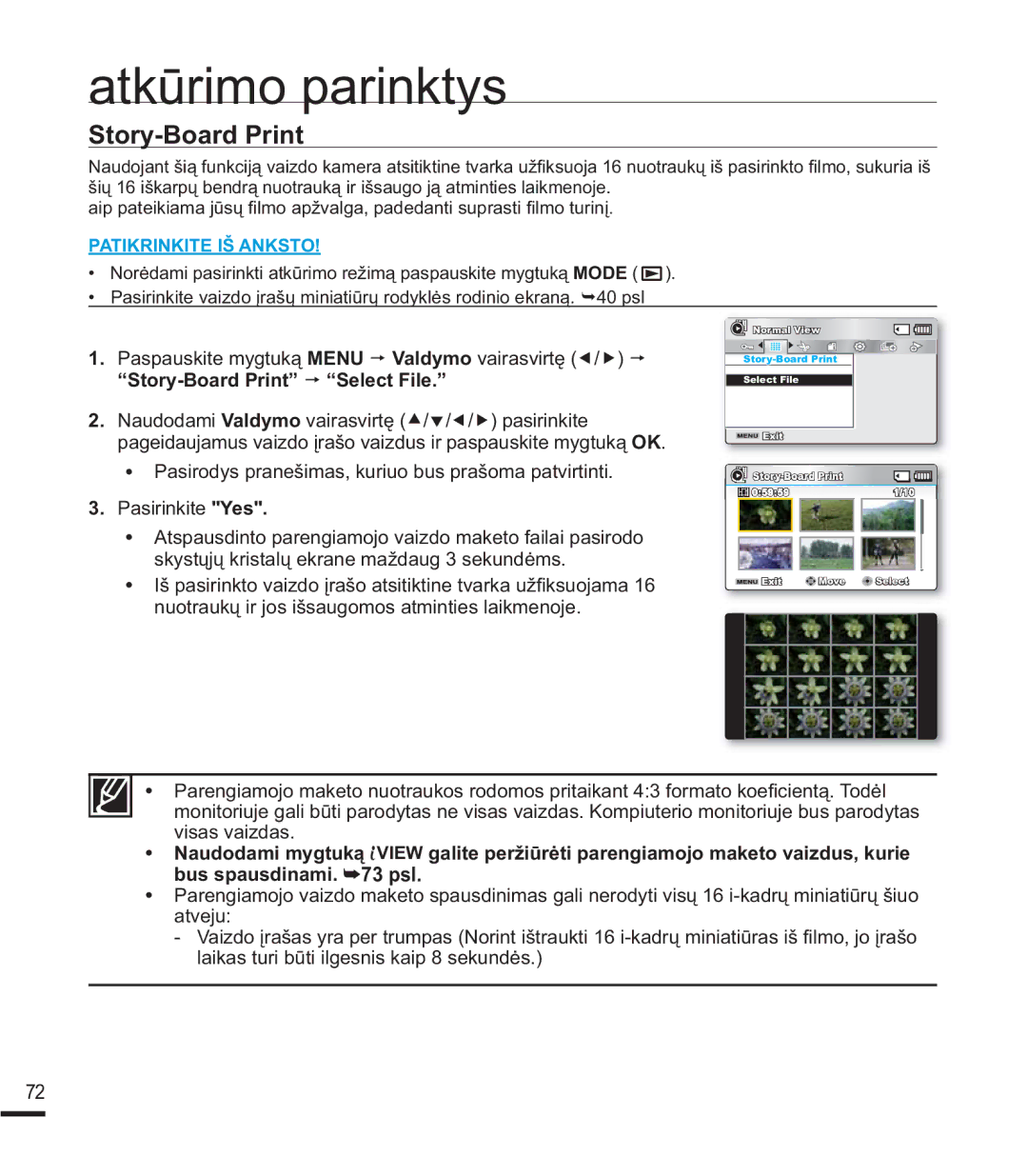 Samsung SMX-F40BP/XEB, SMX-F44BP/EDC, SMX-K40BP/XEB manual 6WRU\%RDUG3ULQW,  3DVLULQNLWHHV, YlvdvYdlgdv, Dwyhmx 