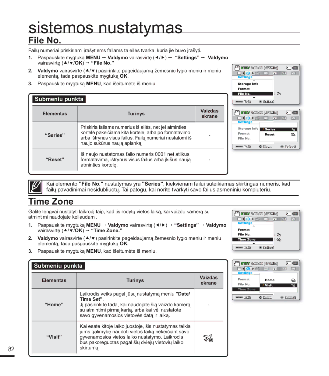 Samsung SMX-K40BP/XEB, SMX-F44BP/EDC 7LPH=RQH, DwplqwlhvNruwhoċ, DwplqwlplQdxgrmdwhNholdxgdpl, 7LPH6HW ³+RPH´ 