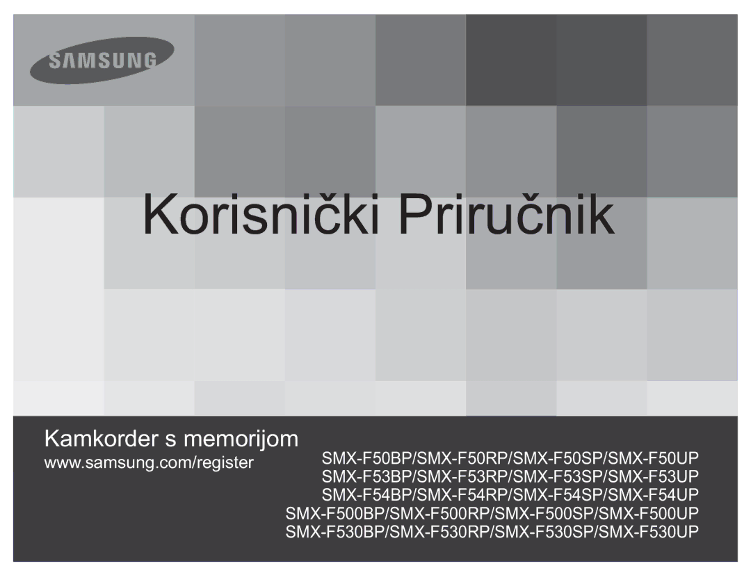 Samsung SMX-F50SP/EDC, SMX-F50BP/EDC manual Korisnički Priručnik 