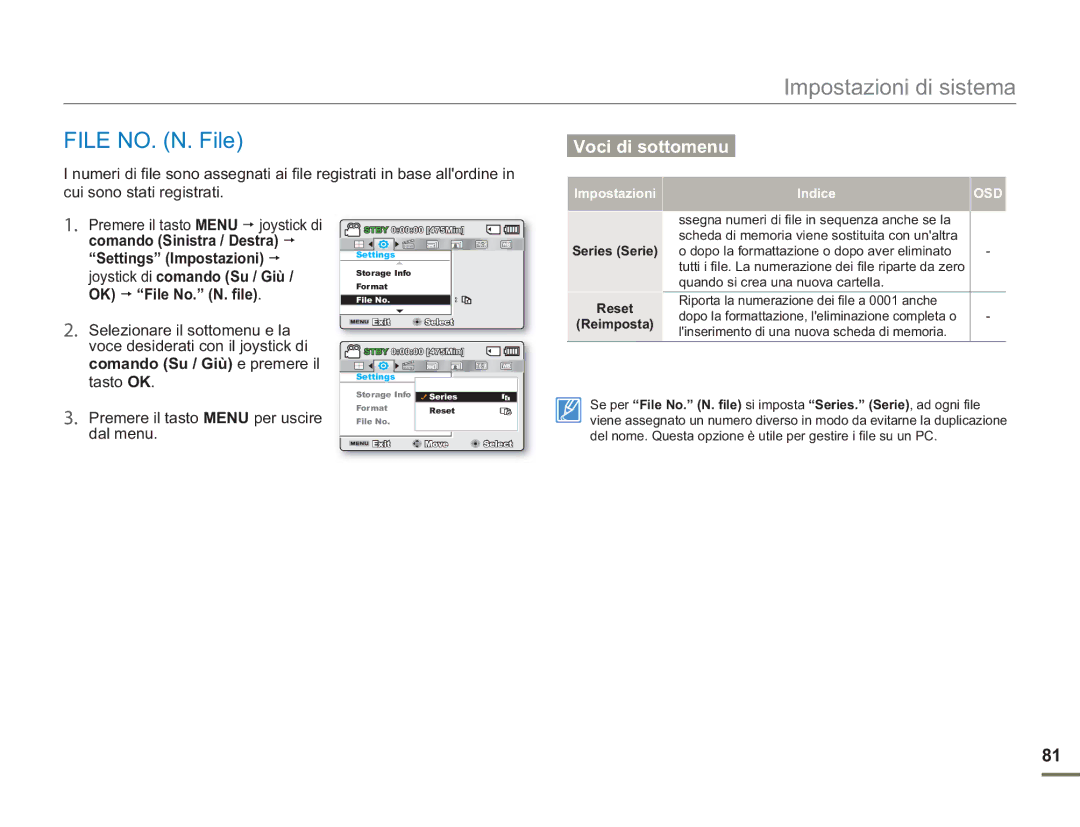 Samsung SMX-F50BP/MEA, SMX-F50BP/EDC, SMX-F54BP/EDC, SMX-F50RP/EDC, SMX-F500XP/EDC, SMX-F500BP/EDC manual File NO. N. File 