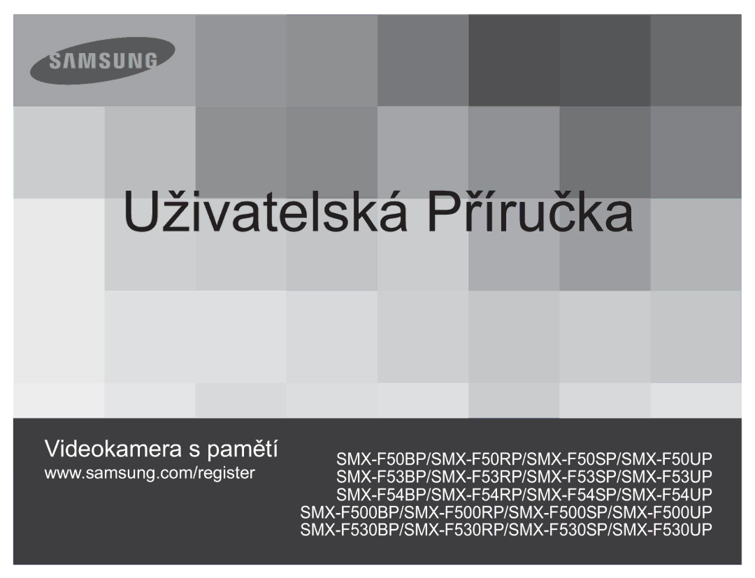 Samsung SMX-F54BP/EDC, SMX-F50BP/EDC, SMX-F50RP/EDC, SMX-F53BP/EDC, SMX-F50SP/EDC manual Uživatelská Příručka 