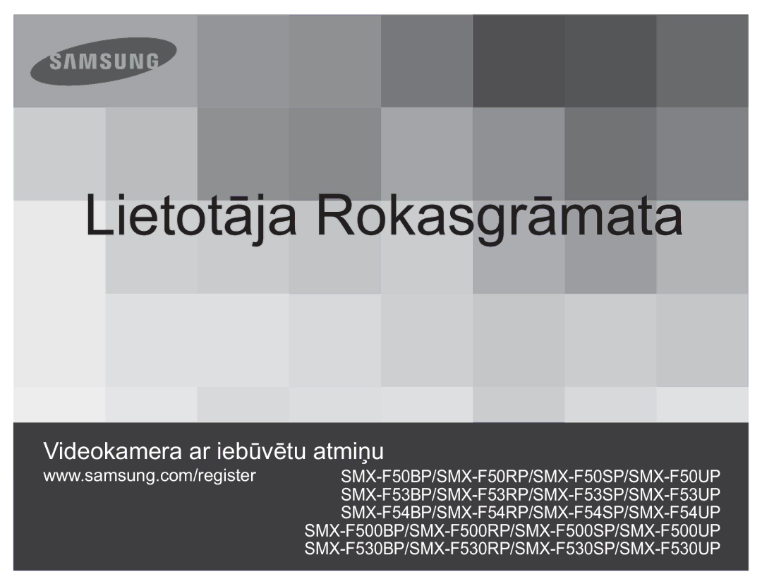 Samsung SMX-F54BP/EDC, SMX-F50BP/EDC manual Lietotāja Rokasgrāmata 