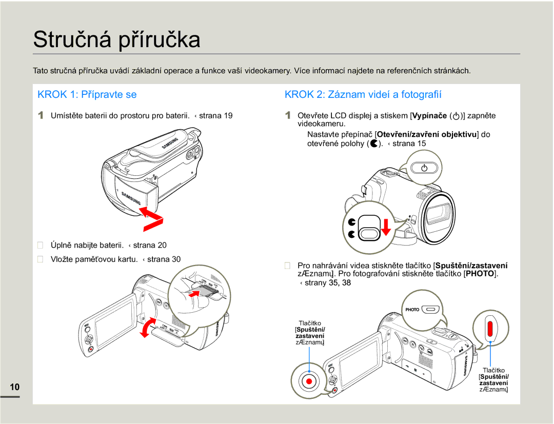 Samsung SMX-F70BP/EDC manual 6WUXþQiSĜtUXþND, ÒsoqčQdelmwhEdwhull¬Vwudqd, Ylghrndphux 