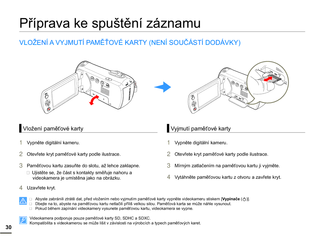 Samsung SMX-F70BP/EDC manual 3ĜtSUDYDNHVSXãWČQtiQDPX, 2ä1Ë$9-087Ë3$0ċġ29e.$5711Ë628ýÈ67Ë2È9., 8DYĜHWHNU\W 