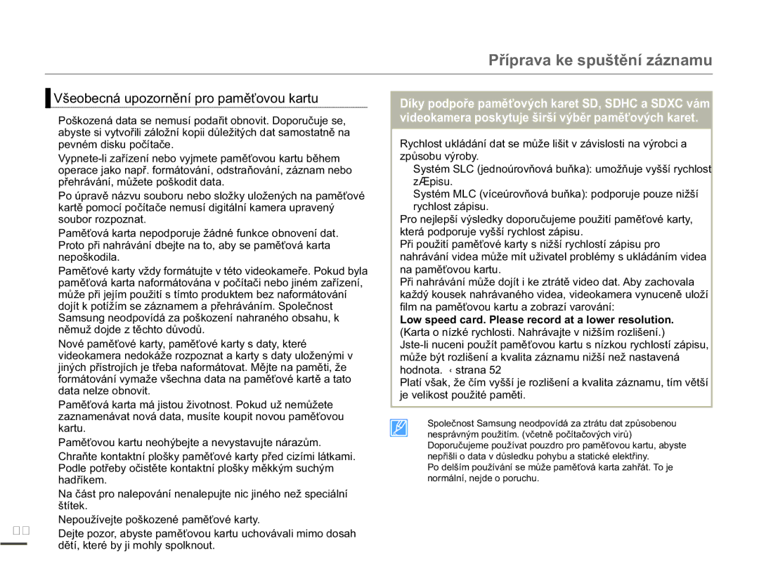 Samsung SMX-F70BP/EDC manual 9ãHREHFQiXSRRUQČQtSURSDPČĢRYRXNDUWX, TN\SRGSRĜHSDPČĢRYêFKNDUHW66+&D6&YiP, Nduwx 