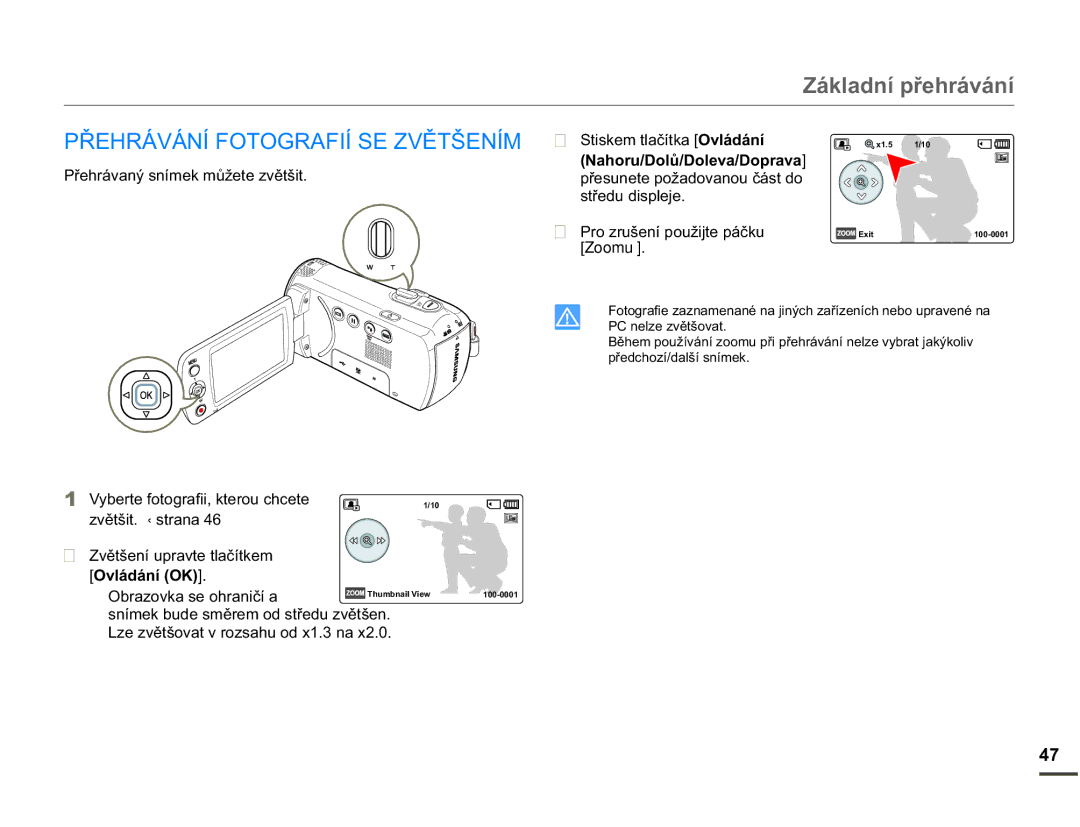 Samsung SMX-F70BP/EDC manual 3ě+5È9È1Ë272*5$,Ë6=9ċ7â1Ë0, VwĝhgxGlvsohmh, Zoomu, 2EUDRYNDVHRKUDQLþtD 