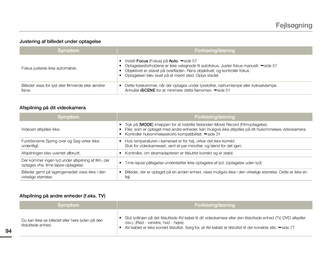 Samsung SMX-F70BP/EDC manual Justering af billedet under optagelse, Afspilning på dit videokamera 