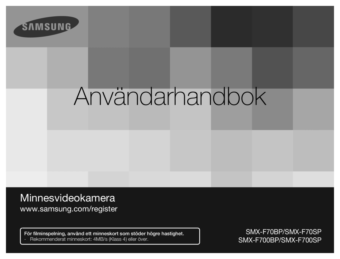 Samsung SMX-F70BP/EDC manual Ръководство За Потребителя 