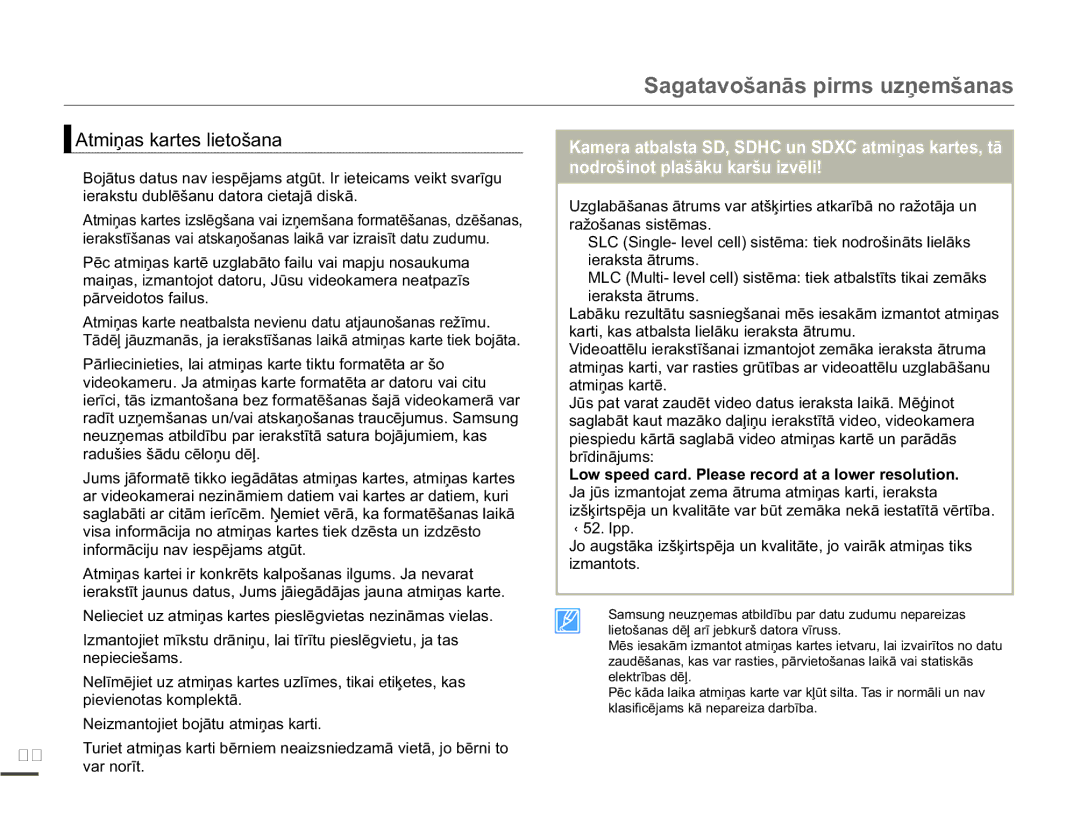 Samsung SMX-F70BP/EDC manual $WPLƼDVNDUWHVOLHWRãDQD 