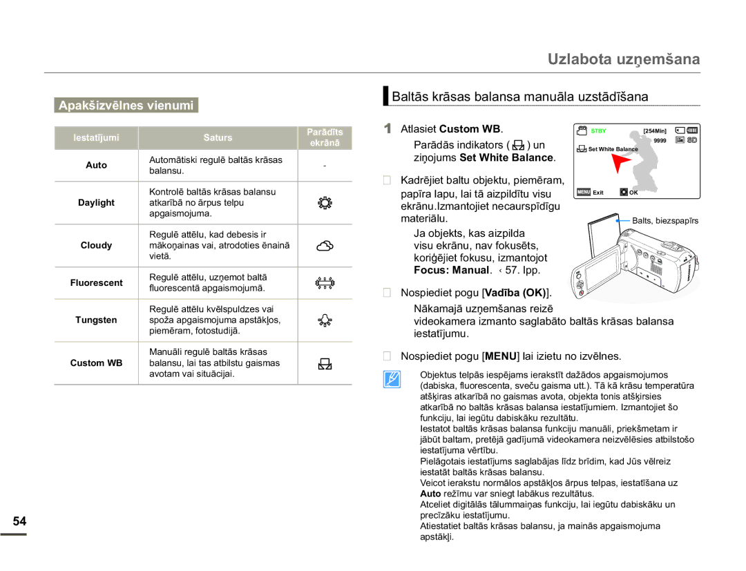 Samsung SMX-F70BP/EDC manual DOWƗVNUƗVDVEDODQVDPDQXƗODXVWƗGƯãDQD, Pdwhulɨox 