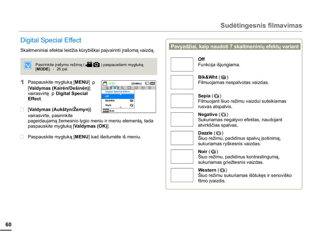 Samsung SMX-F70BP/EDC manual LJLWDO6SHFLDOIIHFW, Iihfw, 2II 