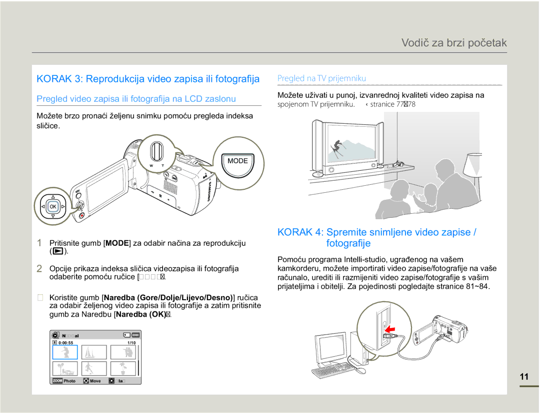 Samsung SMX-F70BP/EDC manual VOLþLFH, Spojenom TV prijemniku.¬stranice 77~78 