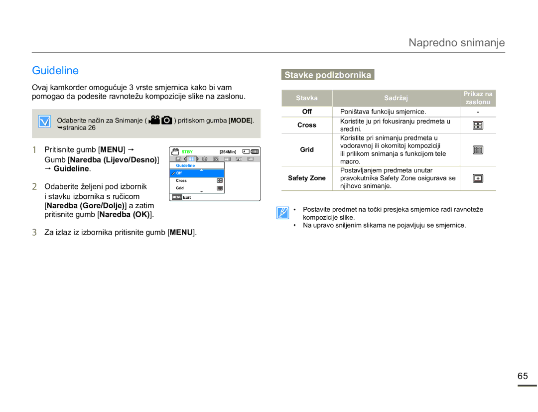 Samsung SMX-F70BP/EDC manual Guideline, Xlgholqh, Safety Zone, QmlkryrVqlpdqmh 