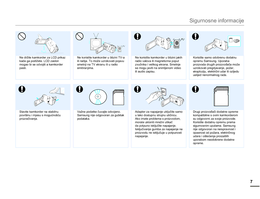 Samsung SMX-F70BP/EDC manual RULVWLWHVDPRRGREUHQXGRGDWQX RSUHPX6DPVXQJ8SRUDED, NrpsdwleloqhVRylpNdpnrughurp 