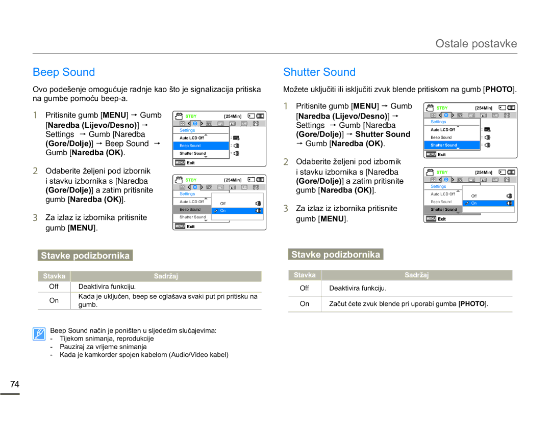 Samsung SMX-F70BP/EDC manual Shutter Sound, QDJXPEHSRPRüXEHHSD, *RUHROMH p Beep Sound p GXPE1DUHGED2. 