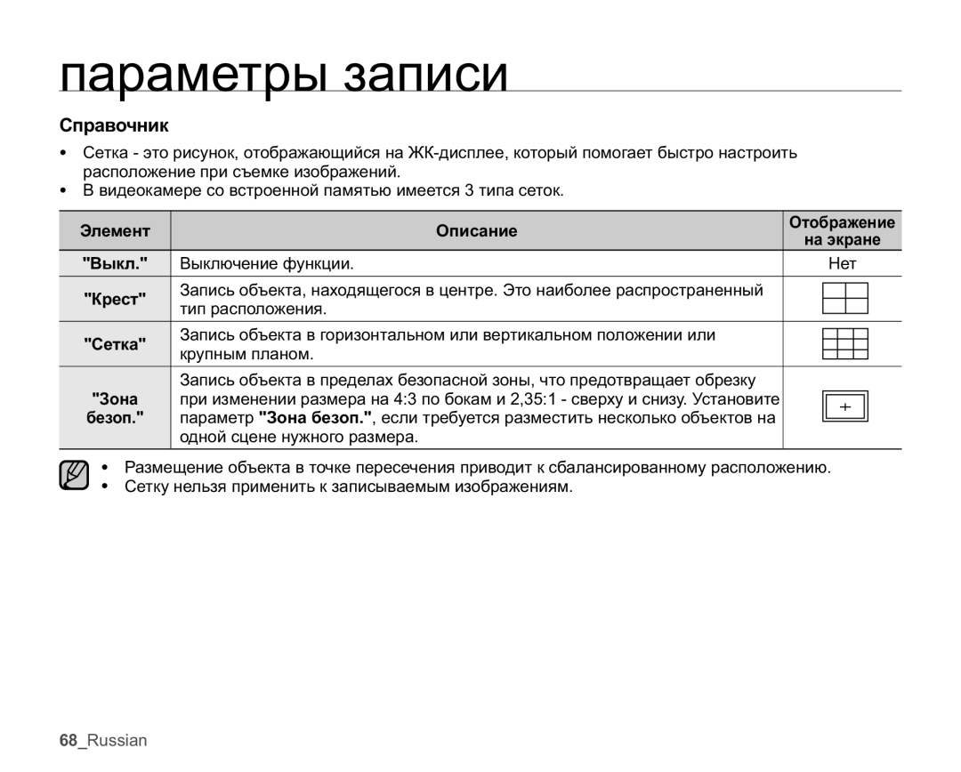 Samsung SMX-K45BP/XER, SMX-K40BP/XEB, SMX-K44BP/XER, SMX-K40BP/XER manual Ɋɩɪɚɜɨɱɧɢɤ 