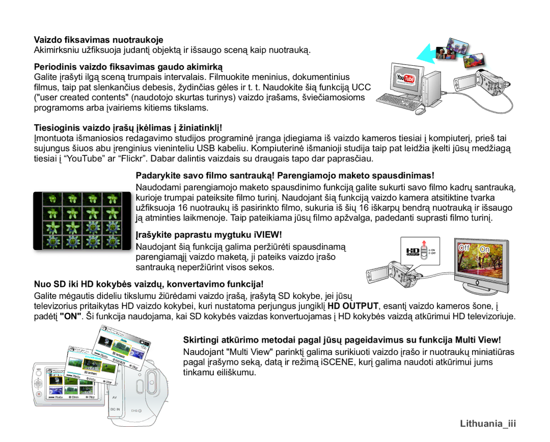 Samsung SMX-K40BP/XEB manual 3HULRGLQLVYDLGR¿NVDYLPDVJDXGRDNLPLUNą, SurjudprpvDuedƳydlulhpvNlwlhpvWlnvodpv 