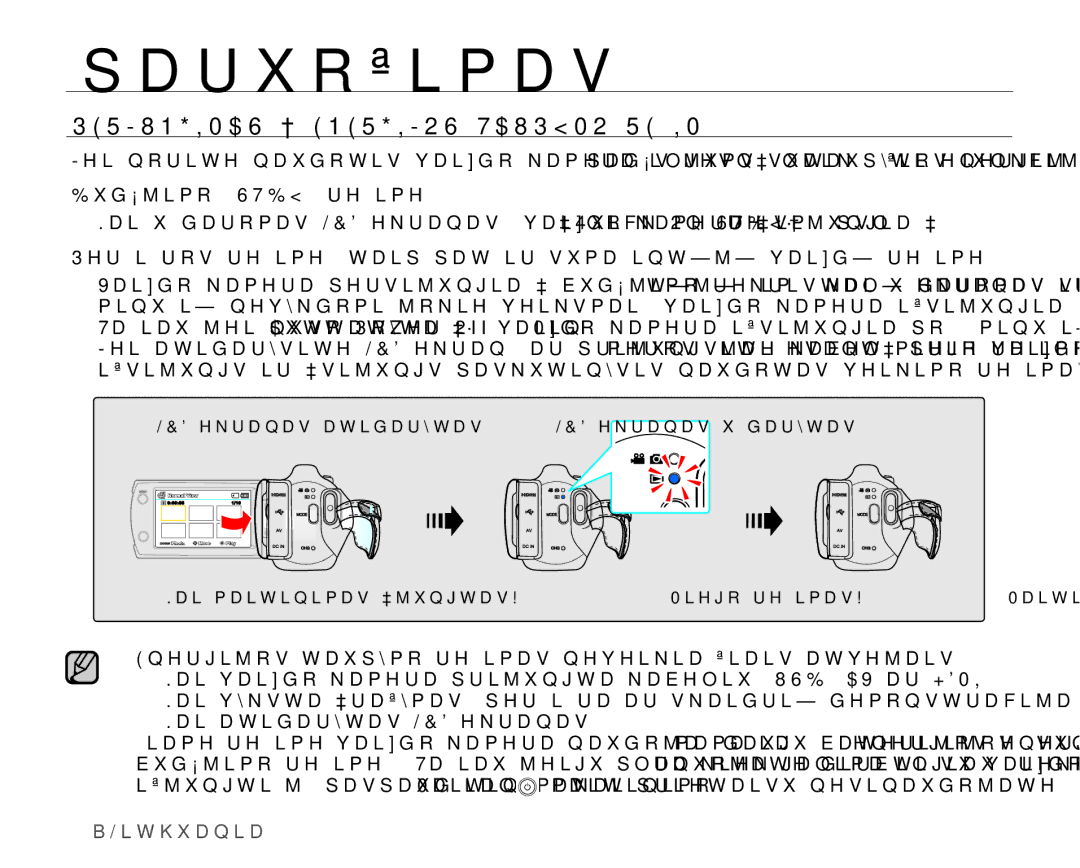 Samsung SMX-K40BP/XEB manual 35-81*,0$6Ʋ15*,-267$83025ä,0Ą, XGơMLPR67%UHåLPH, B/Lwkxdqld 