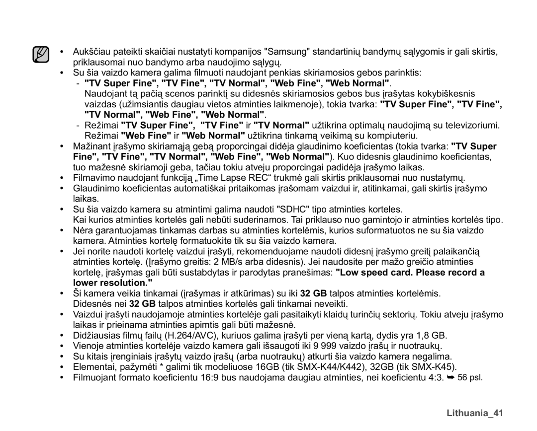 Samsung SMX-K40BP/XEB manual Odlndv, OrzhuUhvroxwlrq, Lwkxdqldb 