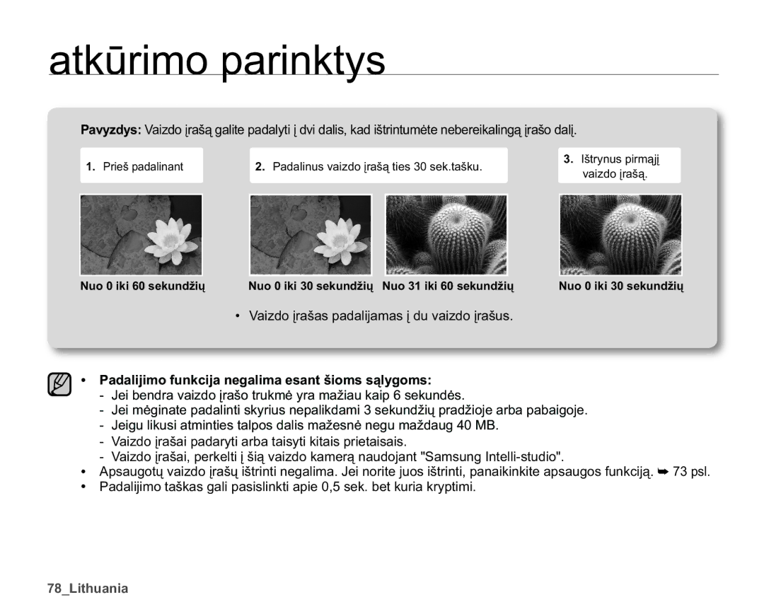 Samsung SMX-K40BP/XEB manual ‡ 9DLGRƳUDãDVSDGDOLMDPDVƳGXYDLGRƳUDãXV, B/Lwkxdqld 