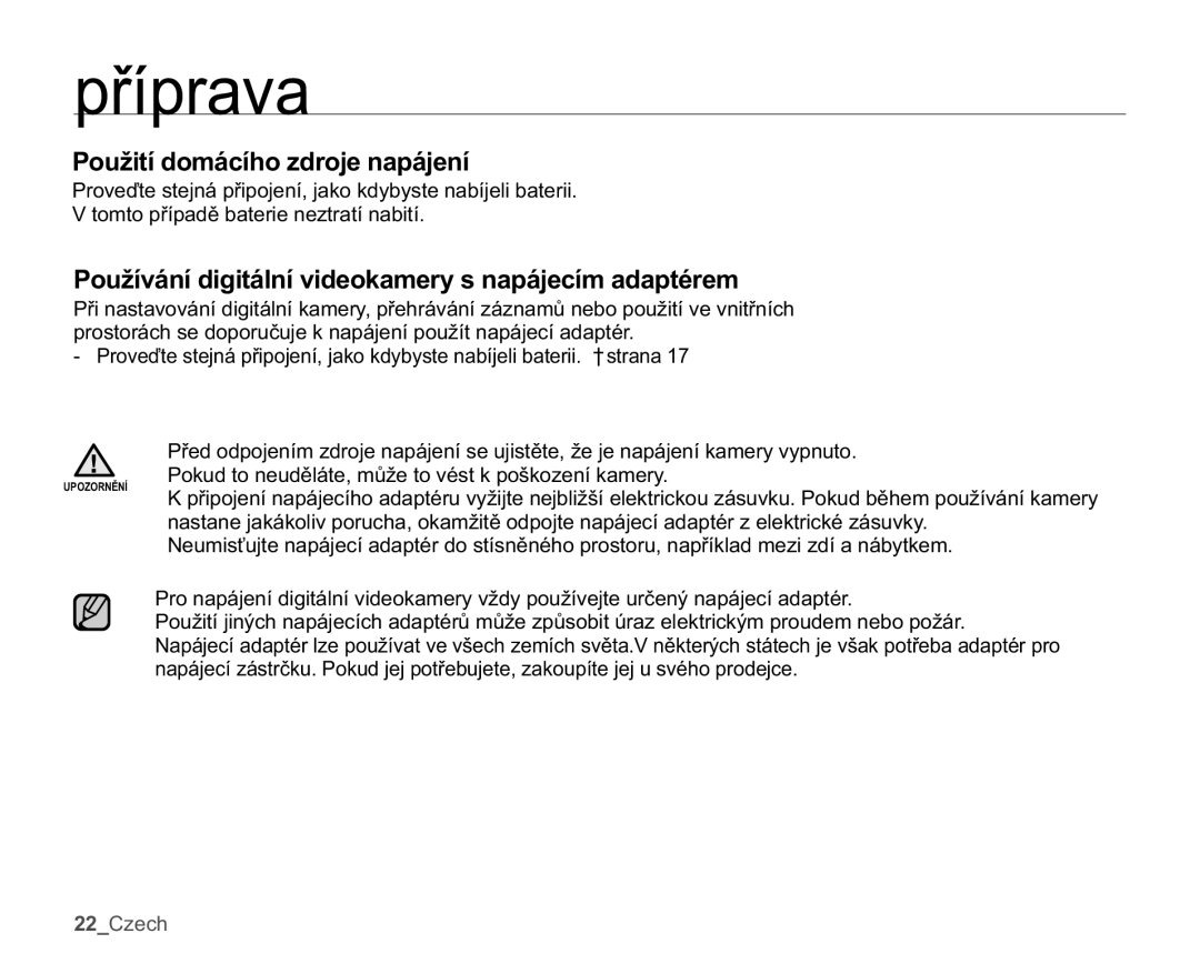 Samsung SMX-K44BP/EDC manual 3RXåLWtGRPiFtKRGURMHQDSiMHQt, 3RXåtYiQtGLJLWiOQtYLGHRNDPHU\VQDSiMHFtPDGDSWpUHP 