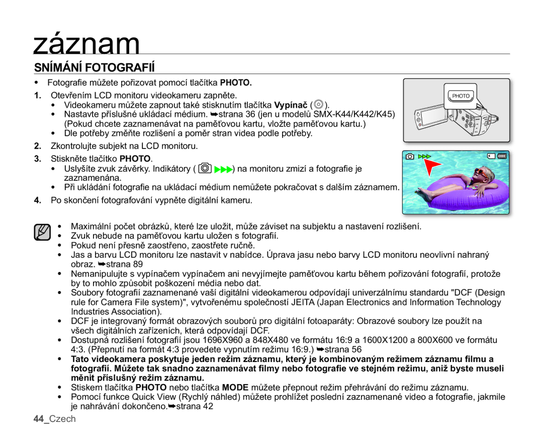 Samsung SMX-K40SP/EDC manual 61Ë0È1Ë272*5$,Ë,  6WLVNQČWHWODþtWNR3+272, WRPRKORSĤVRELWSRãNRHQtPpGLDQHERGDW 