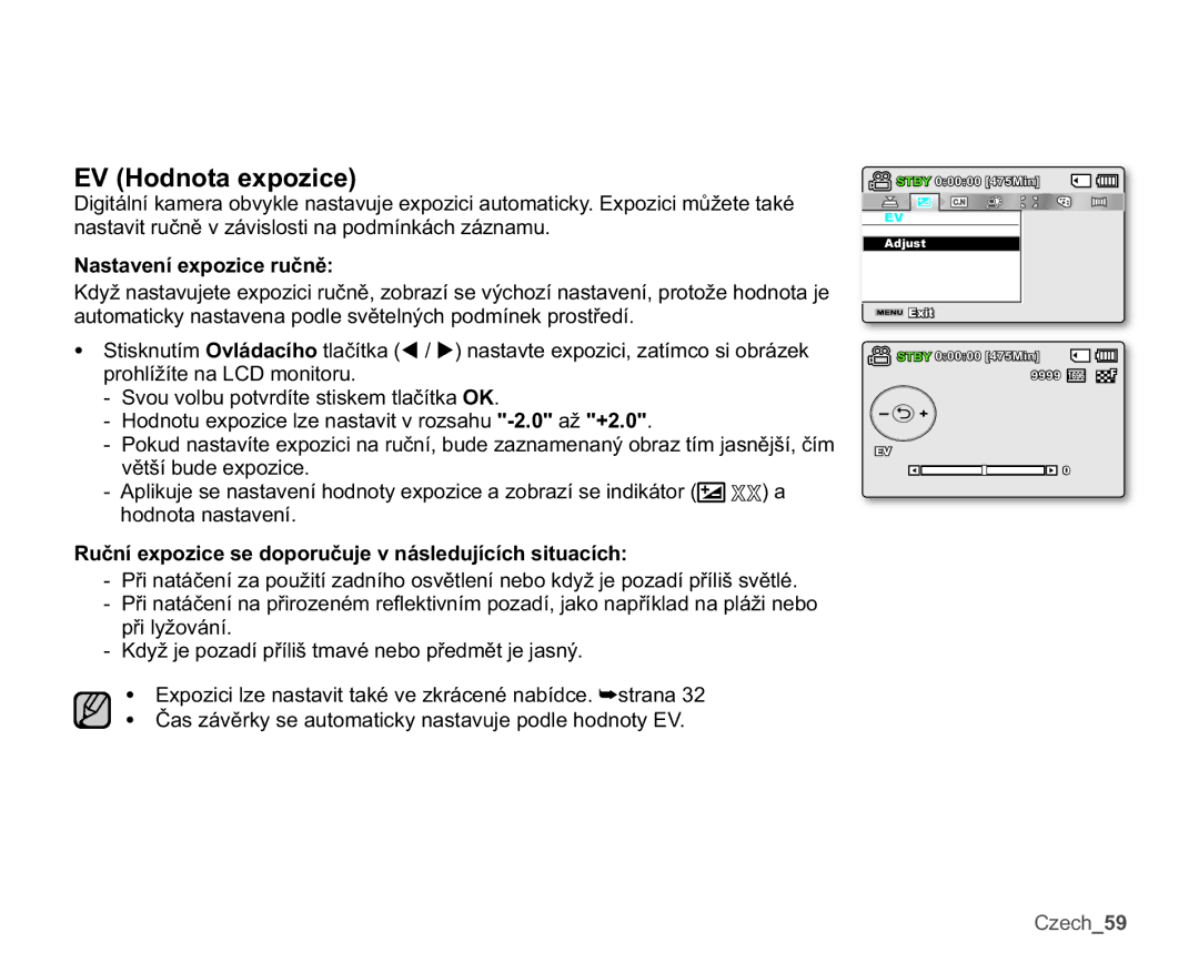 Samsung SMX-K40BP/EDC, SMX-K40SP/EDC manual QDVWDYLWUXþQČYiYLVORVWLQDSRGPtQNiFKiQDPX, 1DVWDYHQtHSRLFHUXþQČ 