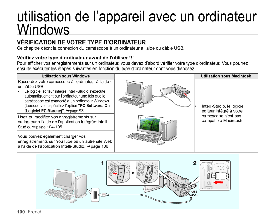 Samsung SMX-K40LP/EDC Vérification DE Votre Type D’ORDINATEUR, 9pUL¿HYRWUHW\SHG¶RUGLQDWHXUDYDQWGHO XWLOLVHU 