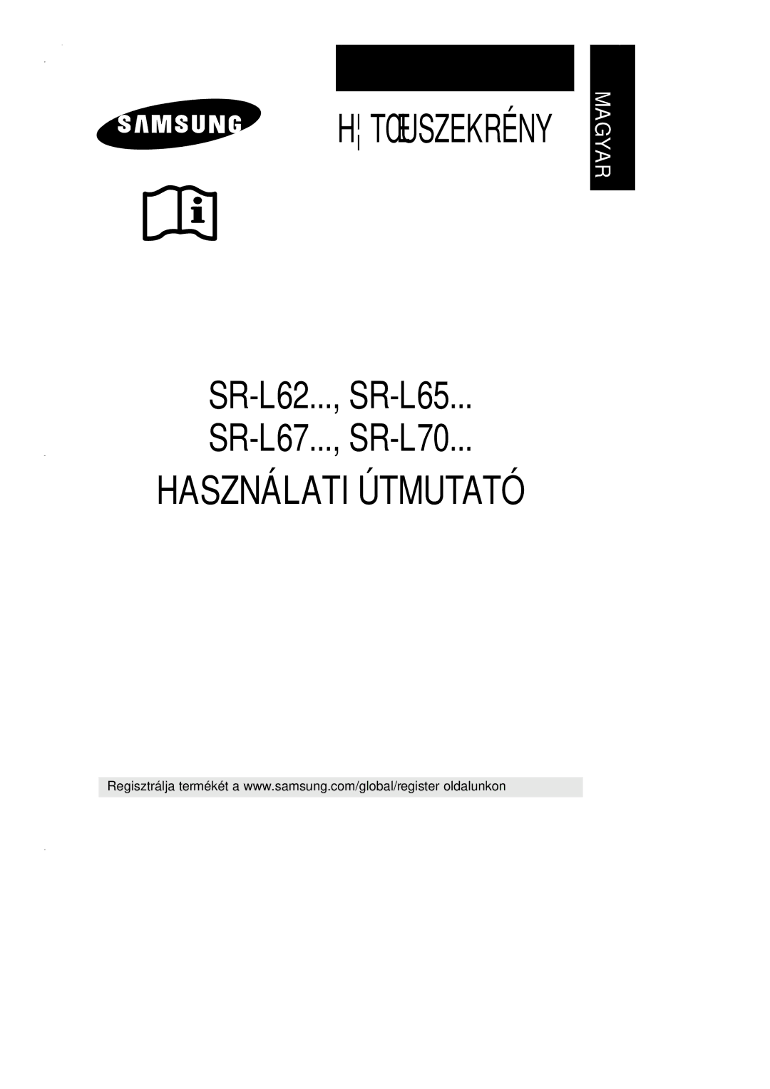 Samsung SN627EPNSQ/XEH manual Htœuszekrény 