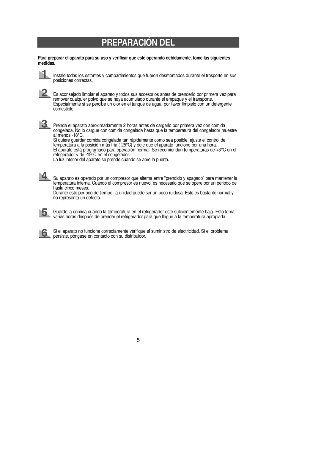 Samsung SN629ECSWQ/XES, SN629EPNSQ/XEF, SN623ECSWQ/XEF, SG629ECSWQ/XEF, SR-L629EV, SN629EPNSQ/XES manual Preparación DEL 