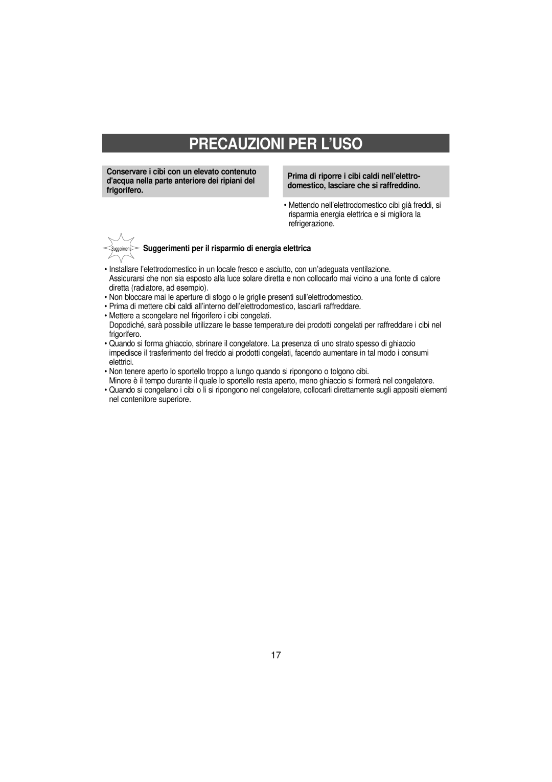 Samsung SN679EPPSQ/XET manual Precauzioni PER L’USO 