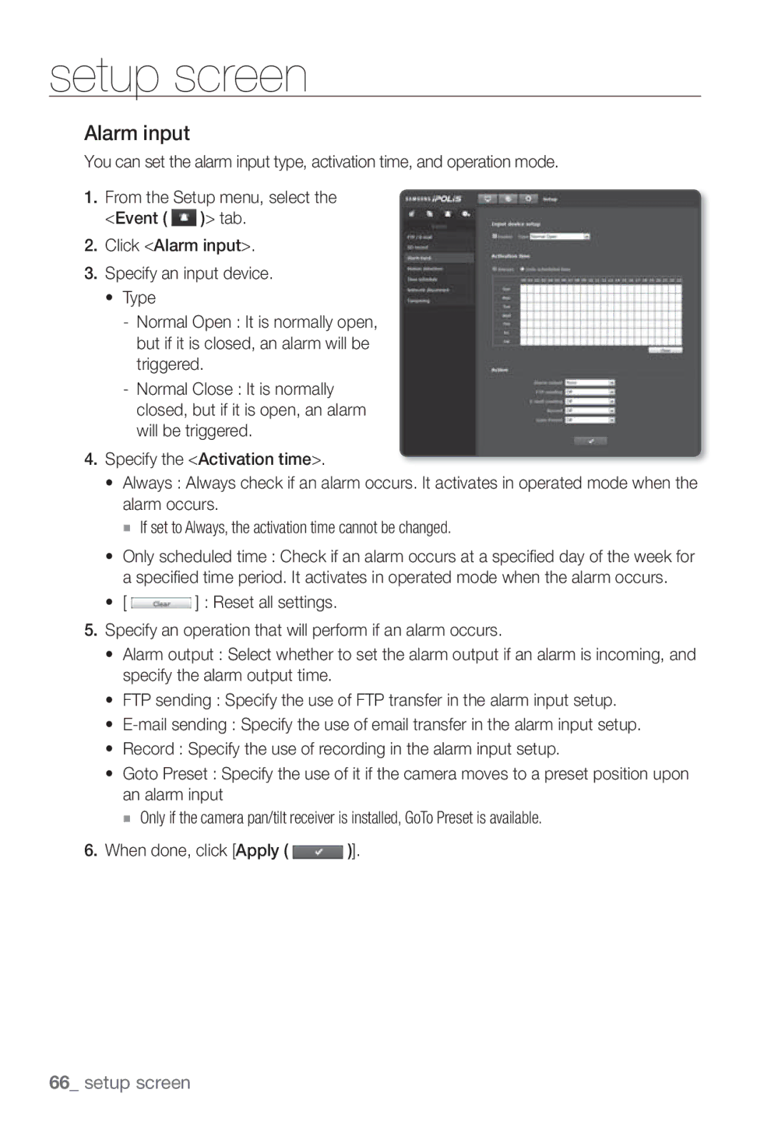 Samsung SNB-3002 user manual Alarm input 