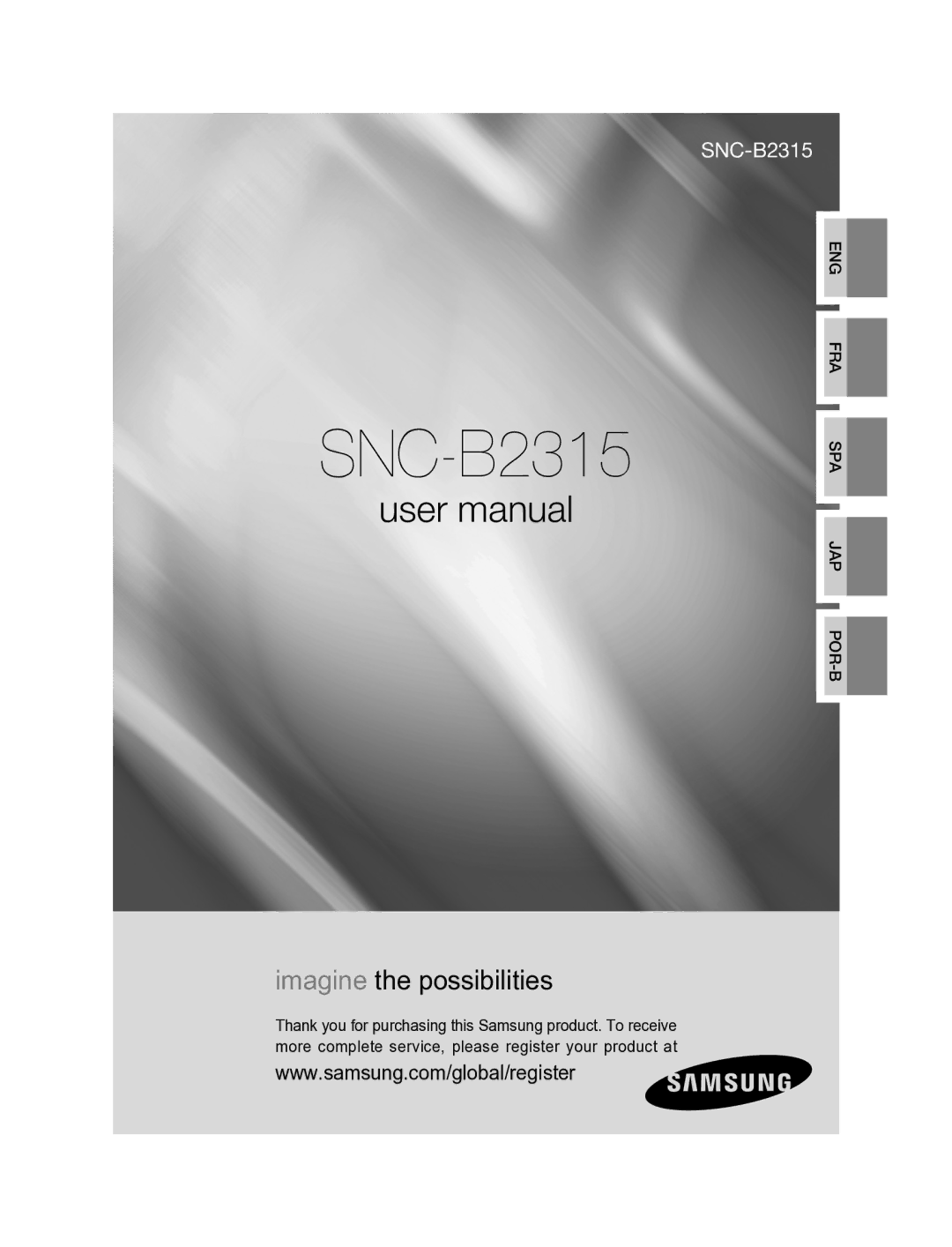 Samsung SNC-B2315P manual 