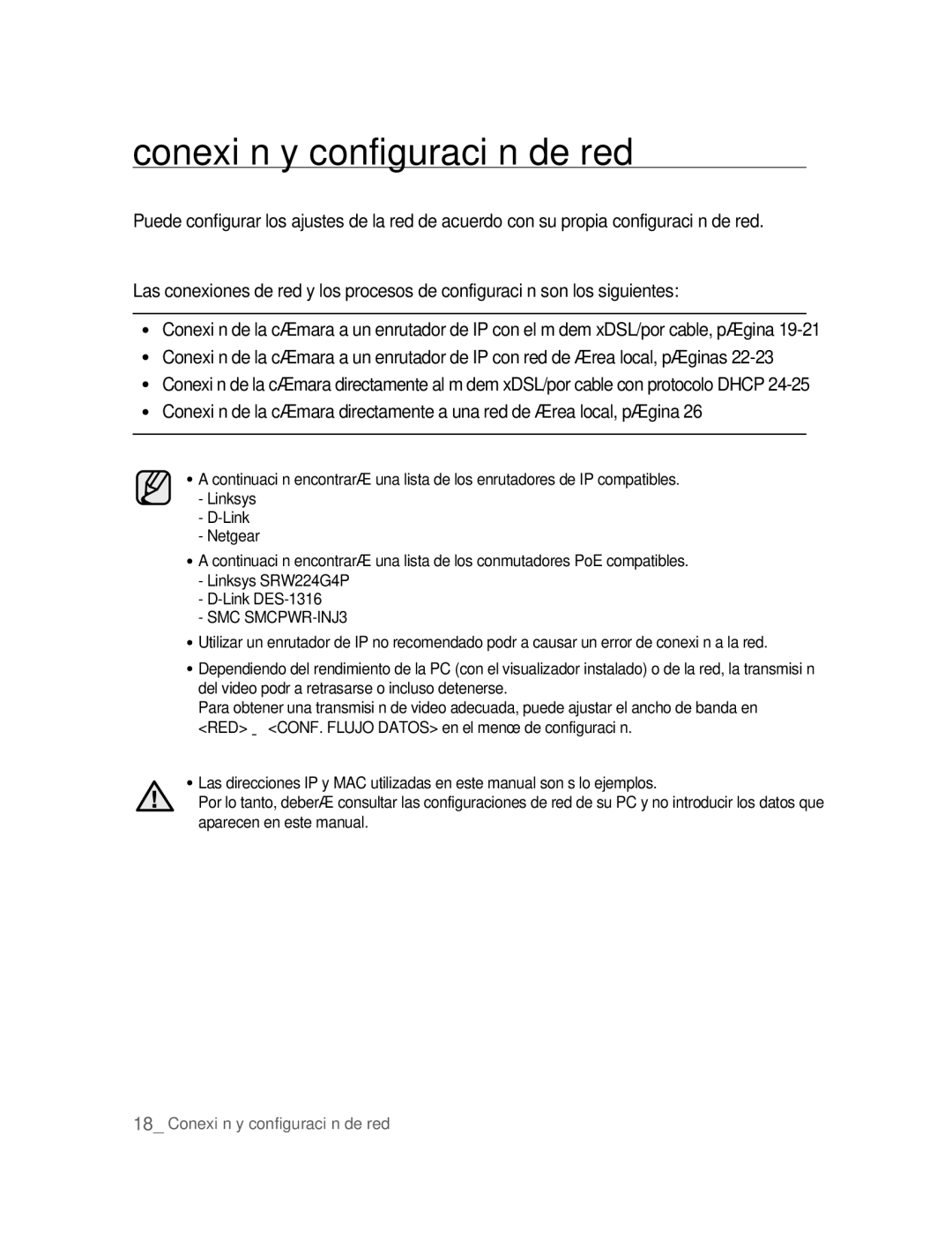 Samsung SNC-B2315P manual Conexión y configuración de red 