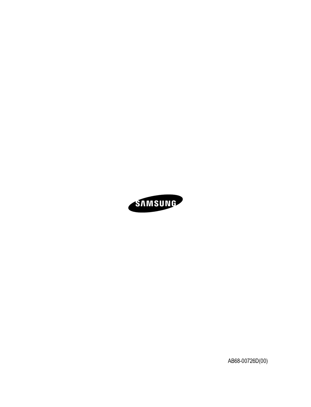 Samsung SNC-B2315P manual AB68-00726D00 