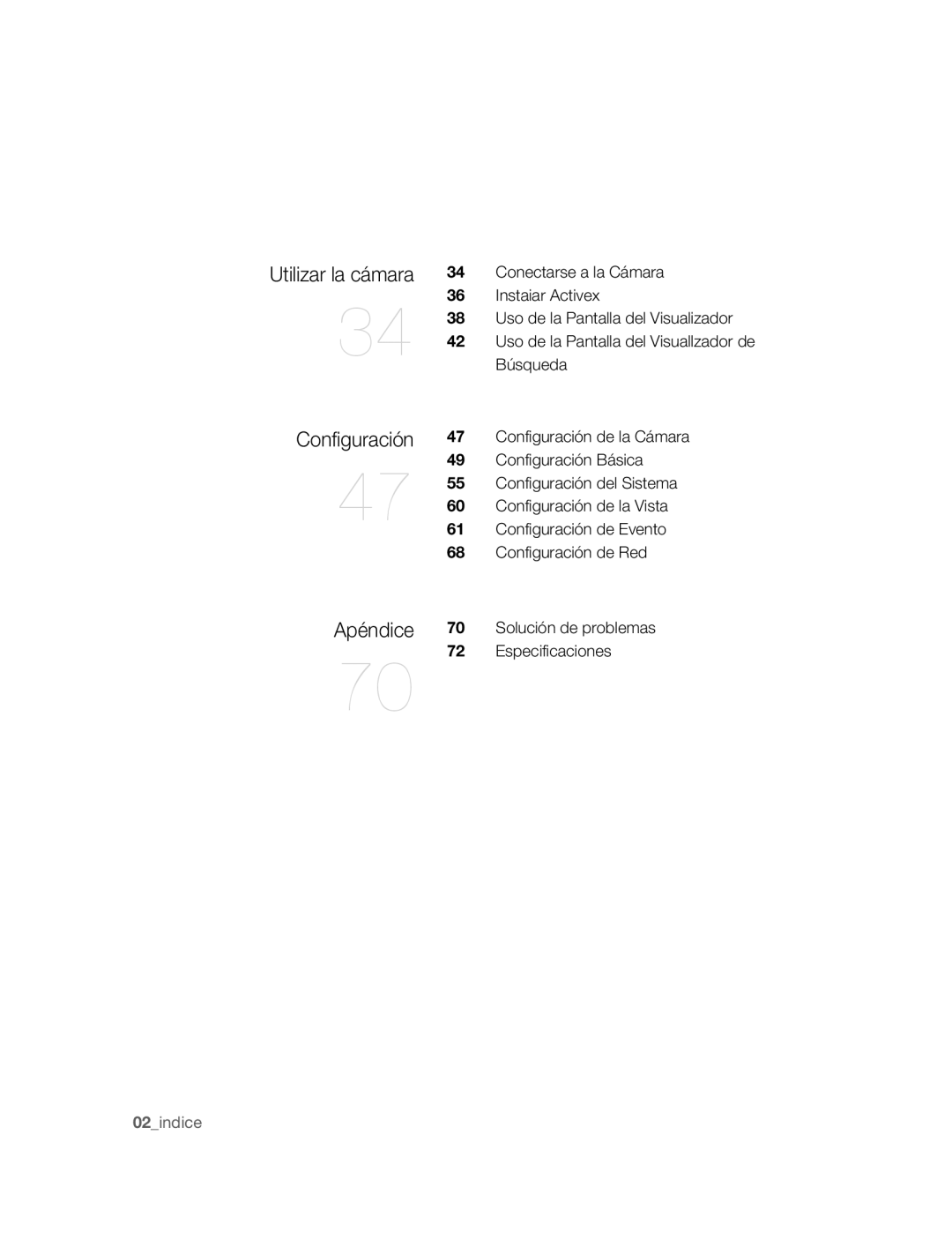 Samsung SNC-B2315P manual Configuración, Utilizar la cámara 