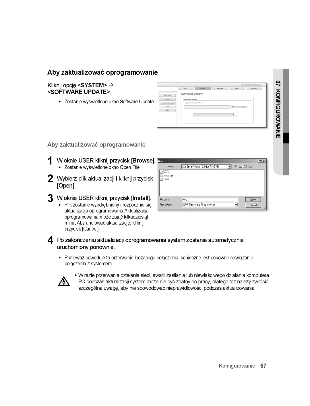 Samsung SNC-B2315P manual Konfigurowanie 