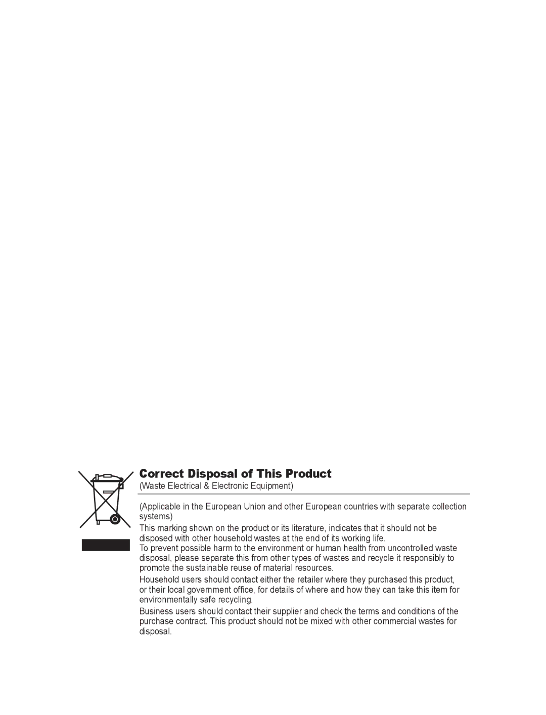 Samsung SNC-B2315P manual Correct Disposal of This Product 