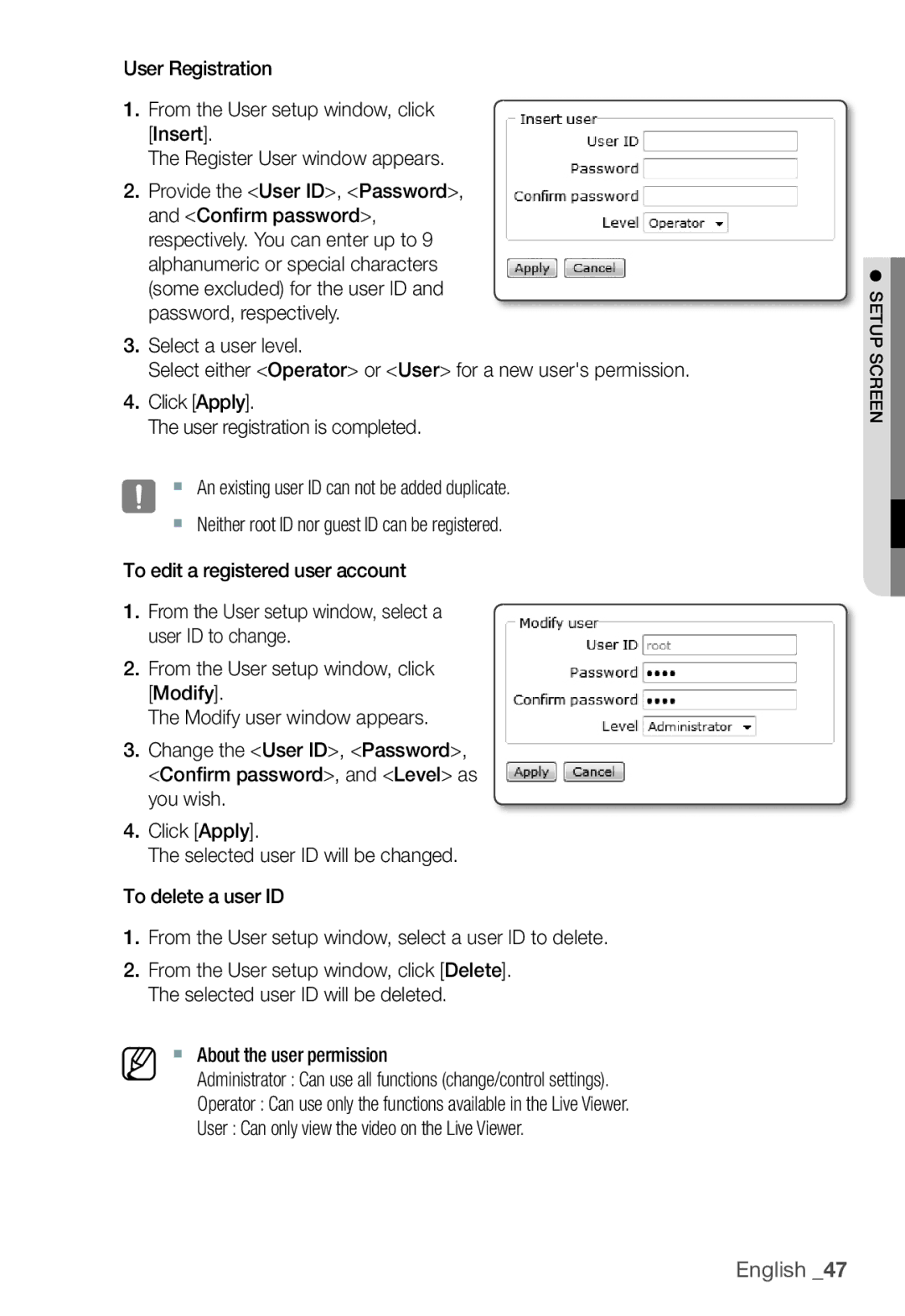 Samsung SNC-B2331P manual English 