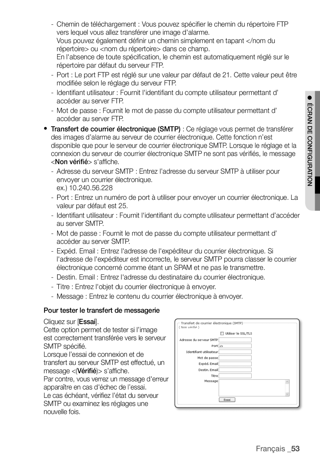 Samsung SNC-B2331P manual Français 