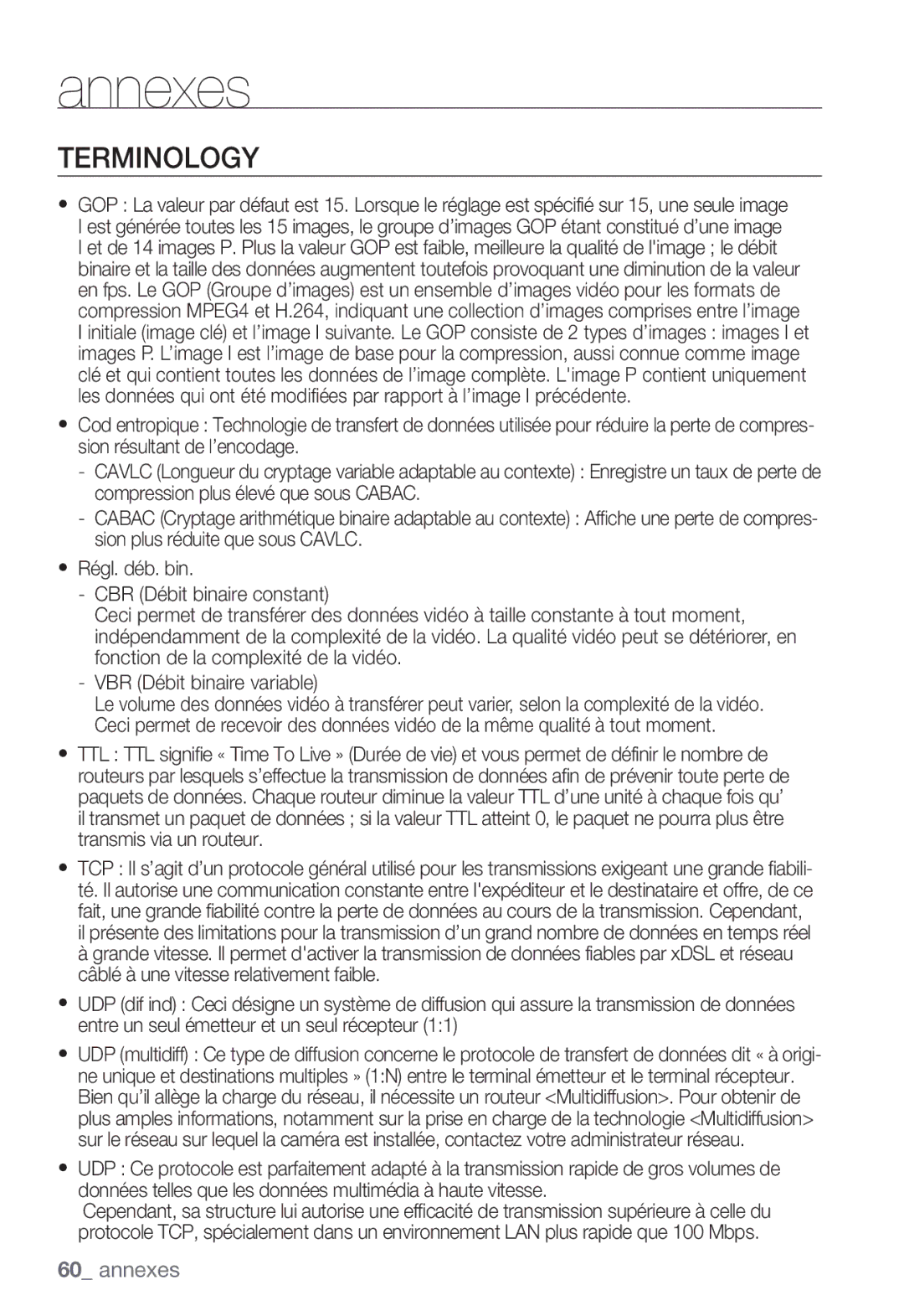 Samsung SNC-B2331P manual Terminology 