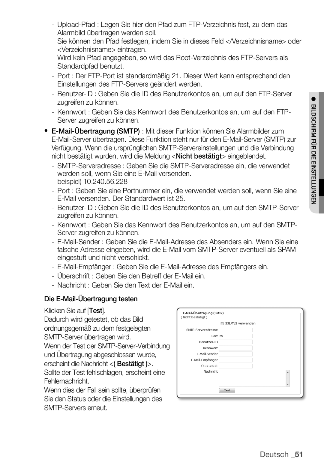 Samsung SNC-B2331P manual Deutsch 