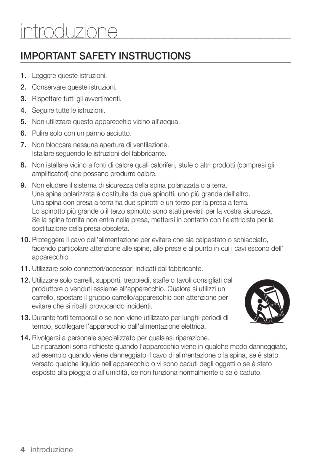 Samsung SNC-B2331P manual Important Safety Instructions 